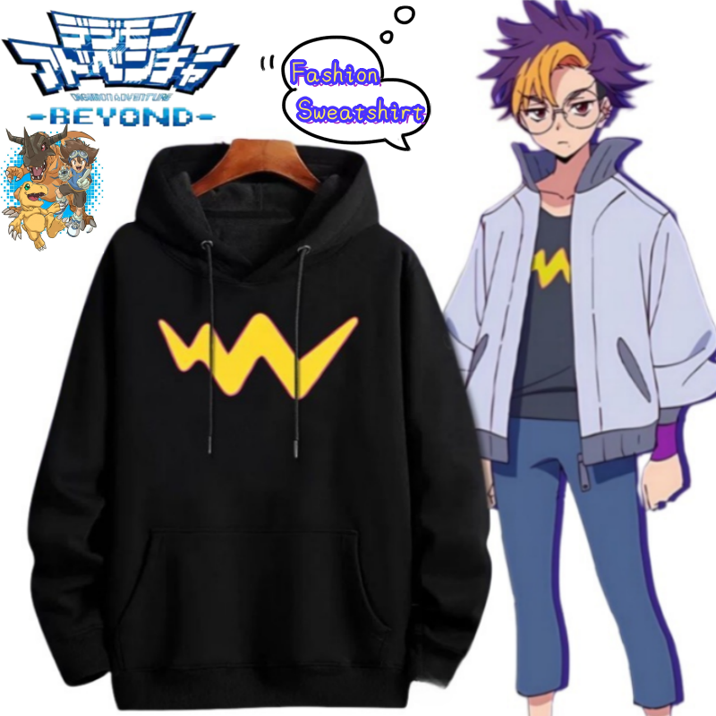 Anime Merchandise Hoodie - Digimon Adventure Agumon Greymon Taichi Yagami