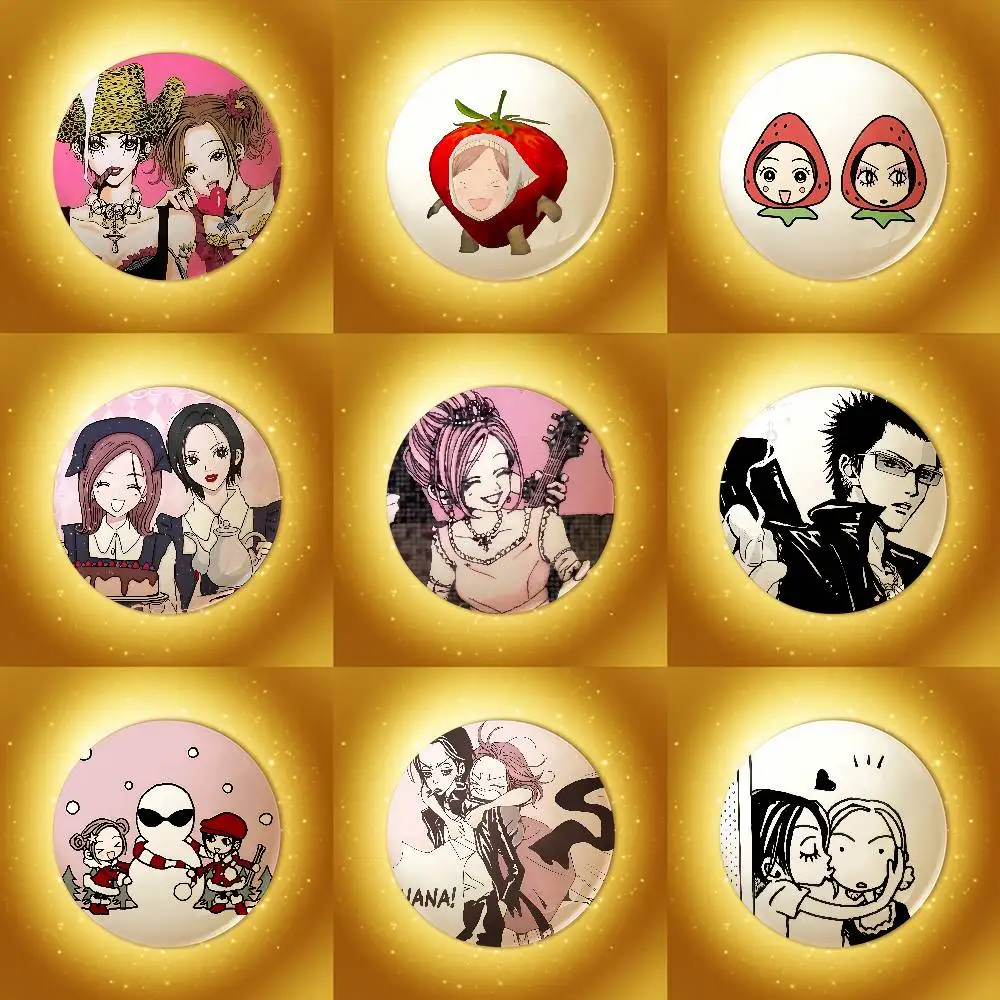 Nana Anime Merchandise - Anime N-NANA Enamel Pins Handmade Round